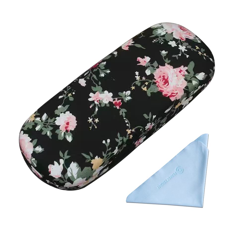 PERFECTSIGHT Hard Shell Eyeglasses Case - Durable Protective Glasses Holder for Kids, Women & Men - Cute Kawaii Style Eyewear Storage - Perfect for School, Travel, Work & Daily Use