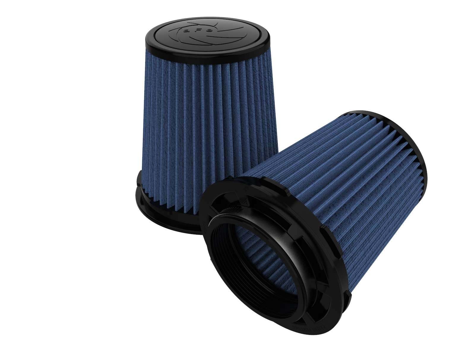 aFe POWER Momentum Intake Replacement Air Filter with Pro 5R Oiled Media - 4 Inch Inlet, 7 Inch Tall - Part #24-90114-MA | High Performance Air Filter for Trucks, SUVs & Off-Road Vehicles | Improved Airflow & Engine Protection