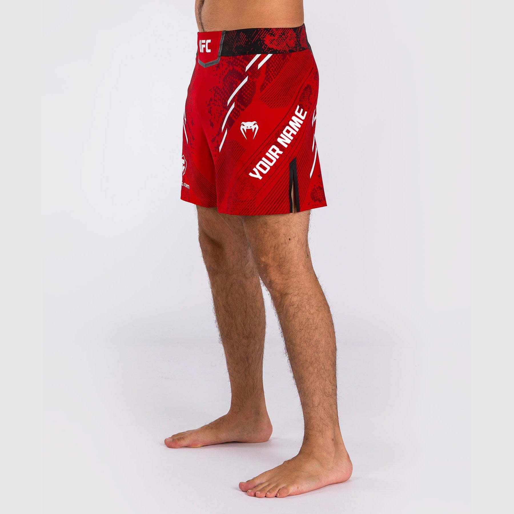Venum UFC Adrenaline Personalized Authentic MMA Fight Shorts for Men - Red Performance Training Shorts for Boxing, MMA & Gym Workouts