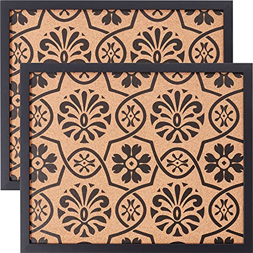 Black Frame - Floral Pattern