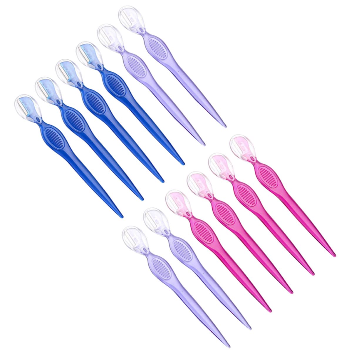 24-Pack FRCOLOR Eyebrow Trimmer & Facial Hair Razor - Precision Eyebrow Shaping & Dermaplaning Tool with Portable Blades for Smooth Skin & Perfect Brows | At-Home Grooming, Travel-Friendly Beauty Essential