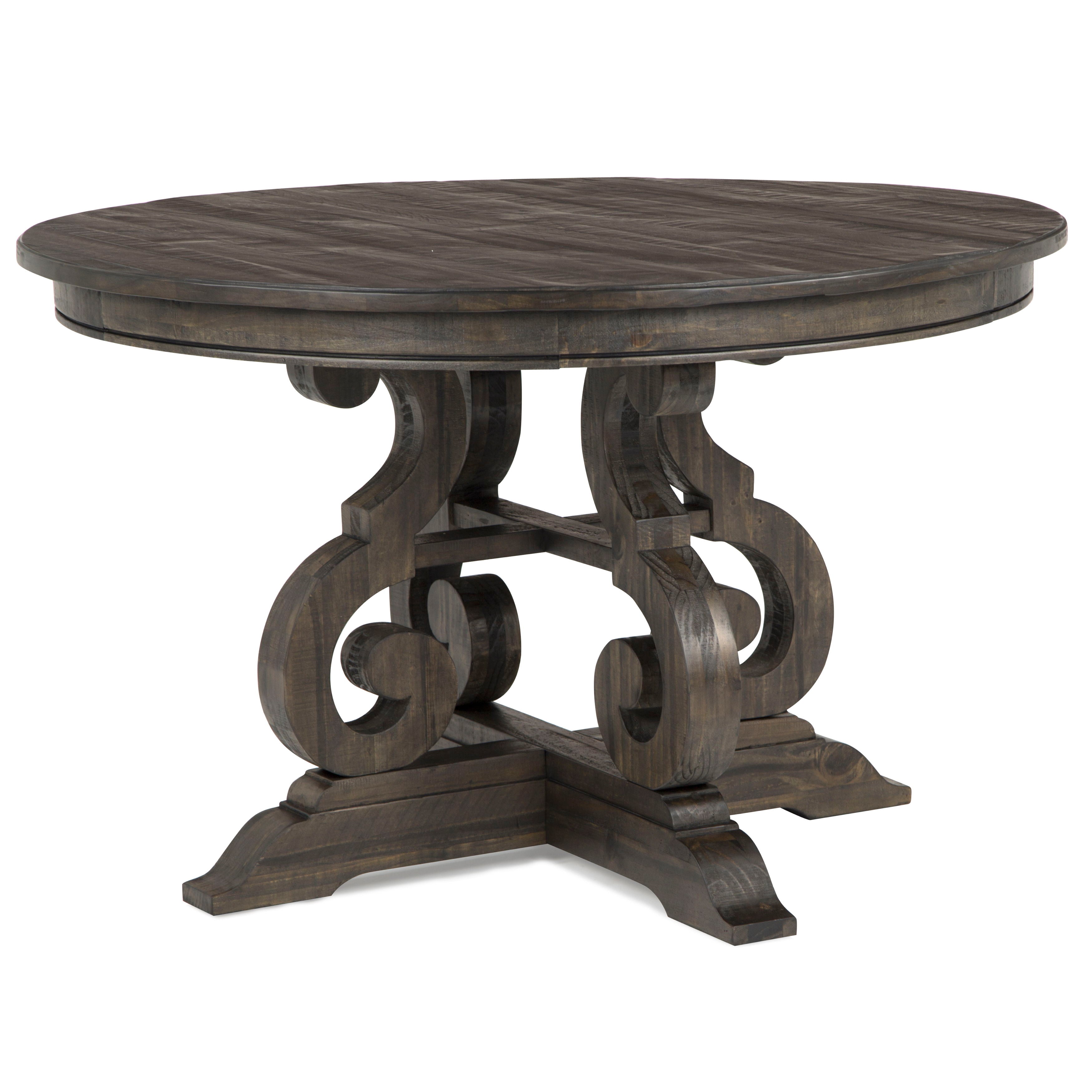 Bellamy Round Dining Table - 42 Inch Modern Wood Kitchen Table for 4-6 People, Perfect for Small Spaces, Breakfast Nook & Cozy Family Meals