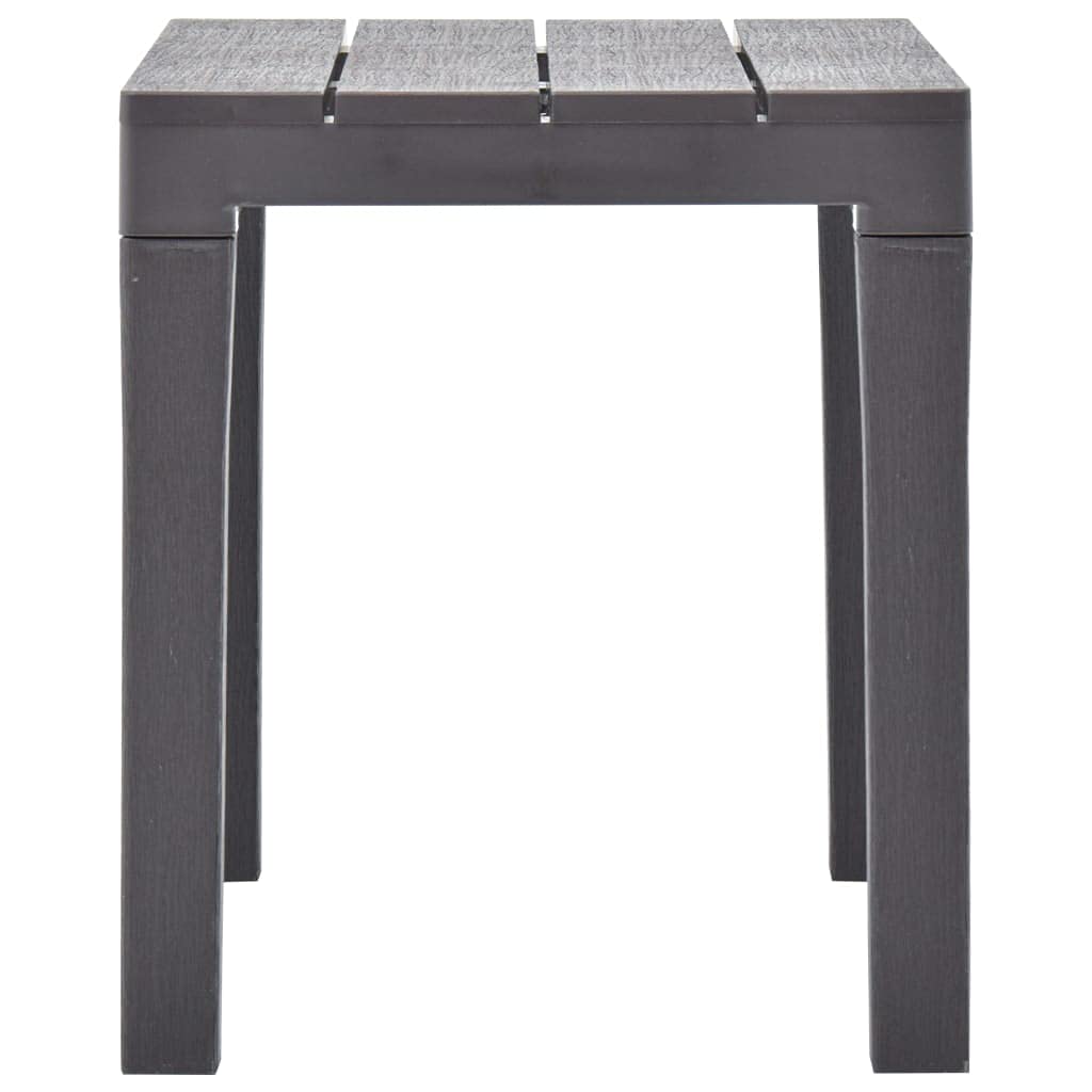 2-Piece Mocca Plastic Garden Bench Set - Outdoor Patio Furniture for Yard, Garden & Backyard Seating - Fast Shipping | Perfect for Relaxing, Entertaining & Decorating Outdoor Spaces
