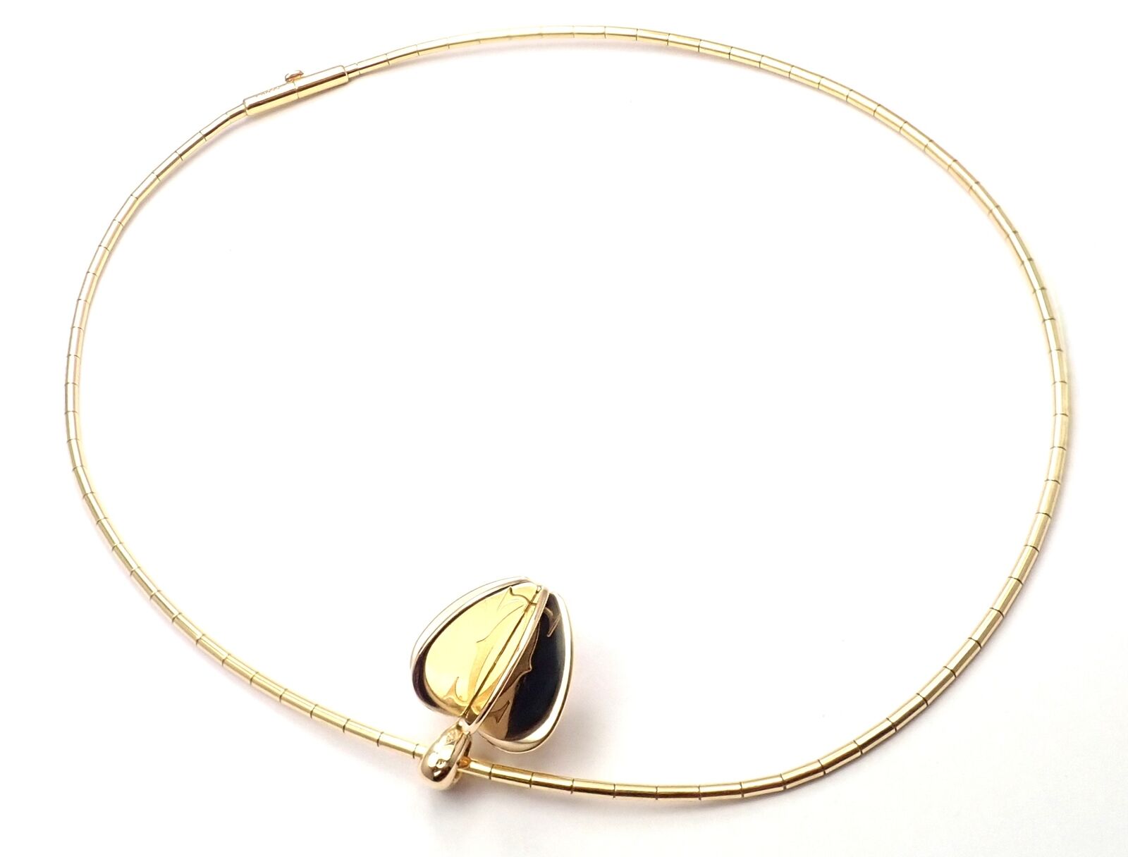 Authentic Cartier 18k Yellow Gold Double C Apple Heart Pendant Chain Necklace - Luxury Jewelry Gift for Women, Perfect for Valentine's Day & Anniversary