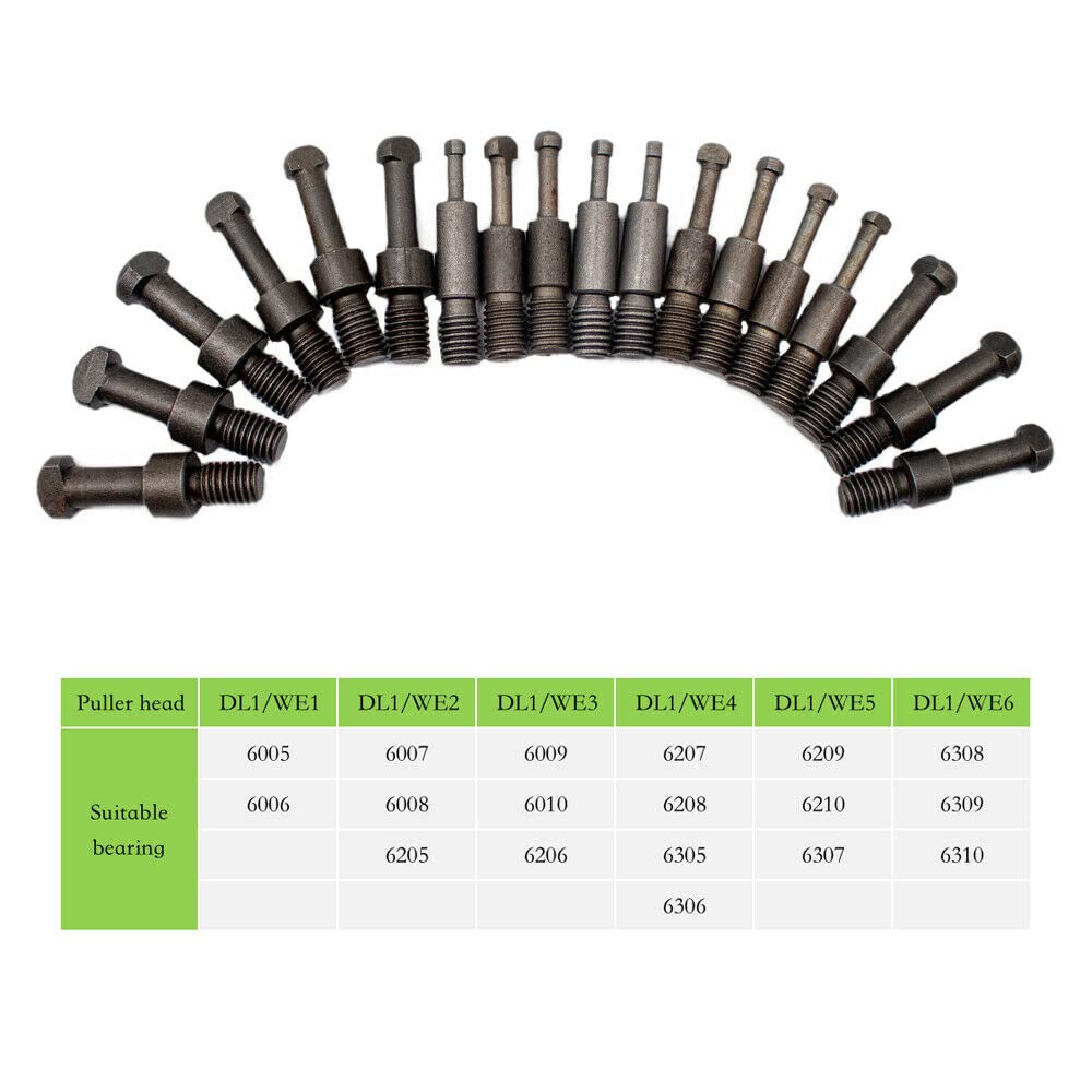 Bearing Disassembly Puller Set - 3 Jaw Inner Hole Puller Removal Tool with Plastic Case DL1 - Perfect for Automotive, Industrial, and DIY Mechanical Repairs