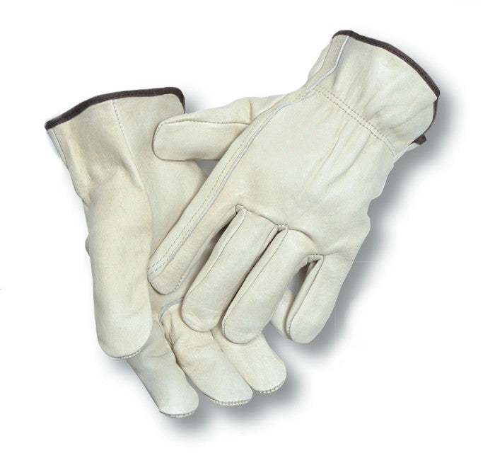Premium Radnor Cowhide Unlined Drivers Gloves with Elastic Back - Comfortable & Durable Leather Driving Gloves for Men & Women - Perfect for Road Trips, Motorcycle Rides & Classic Car Enthusiasts