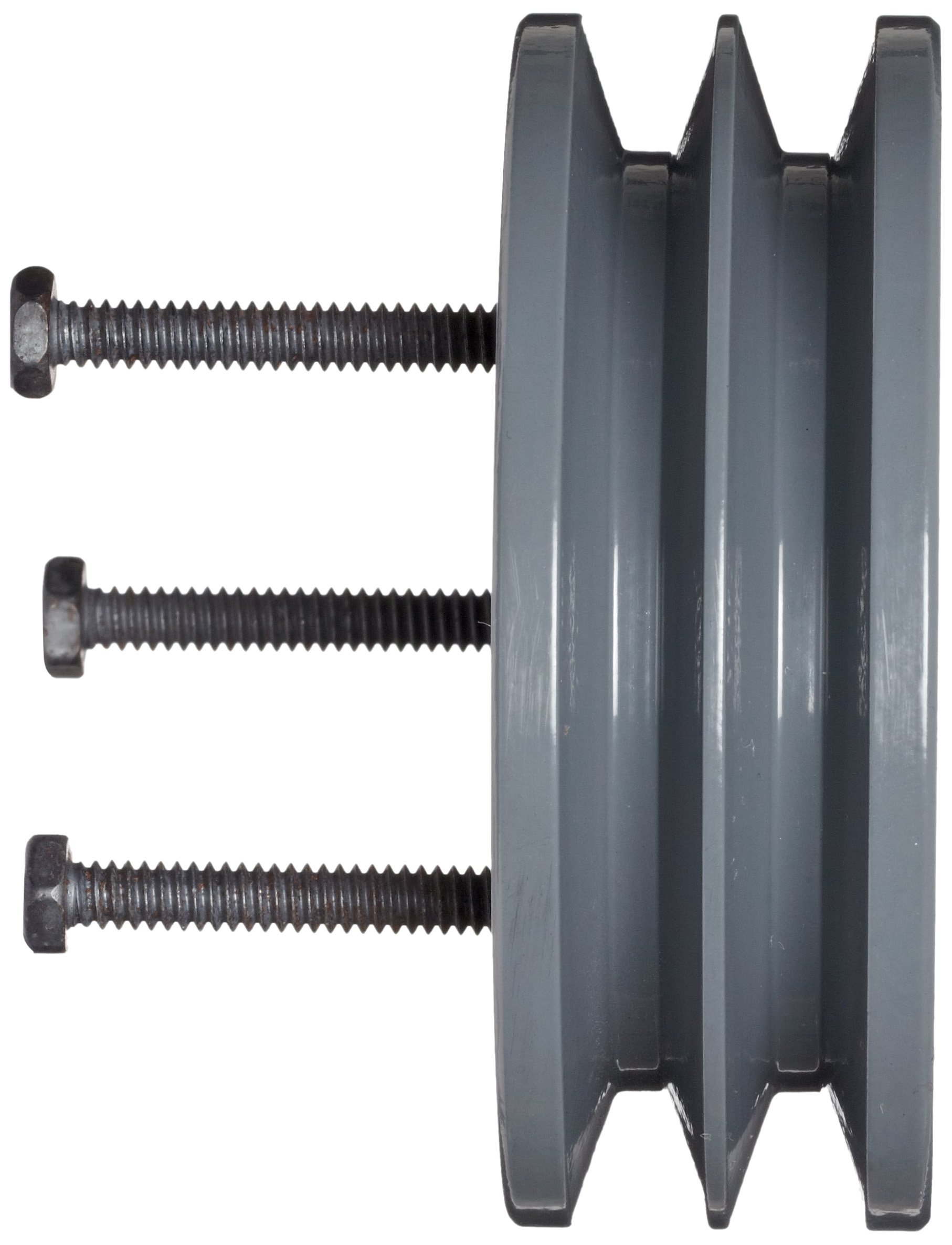 3V1062 Narrow V-Belt Sheave - 3V Belt Section, 2 Grooves, Cast Iron Pulley (10.60