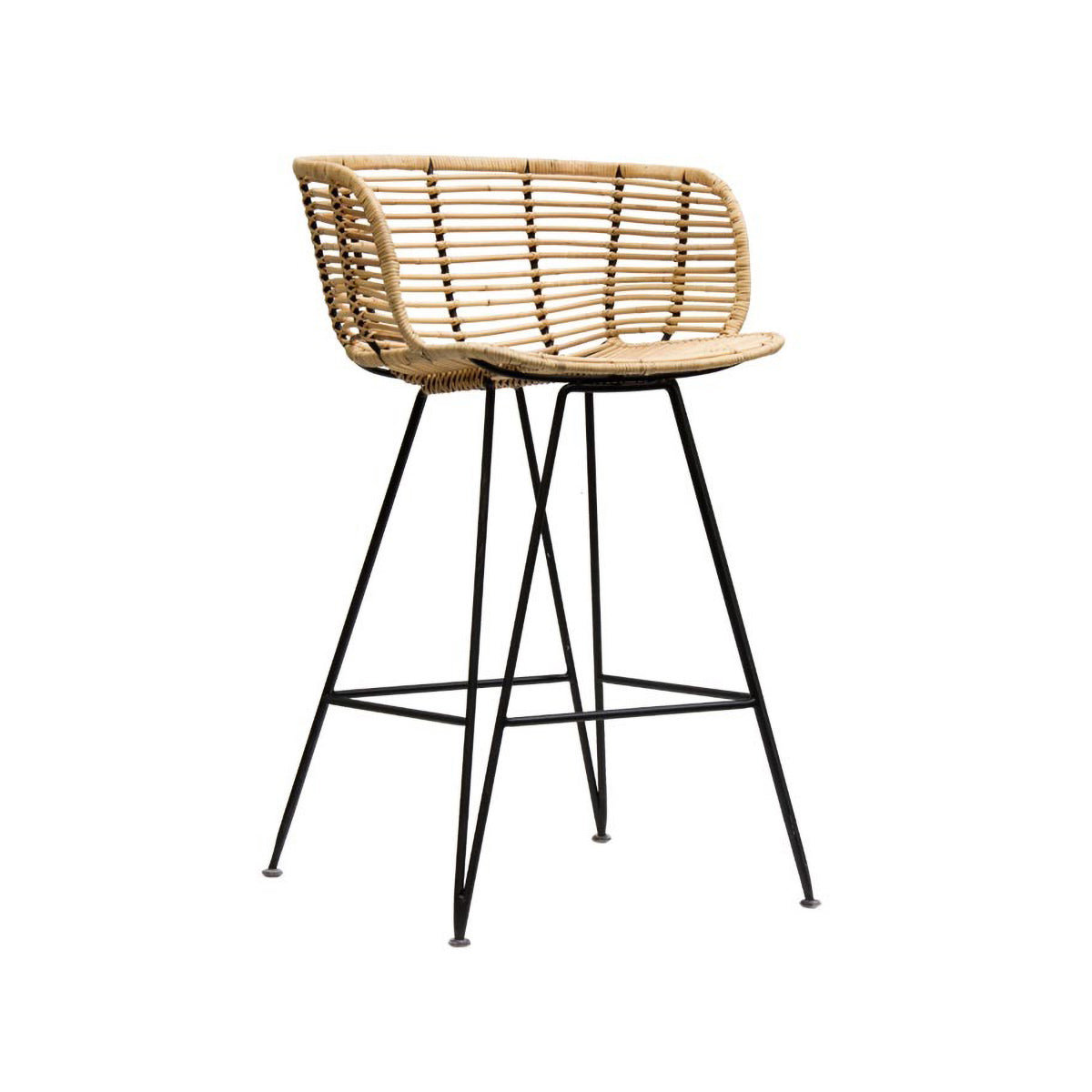 Satara Anna Bar Stool - Modern Counter Height Swivel Stool with Padded Seat for Kitchen Island, Breakfast Nook & Home Bar - Comfortable & Stylish Dining Chair for Indoor Use