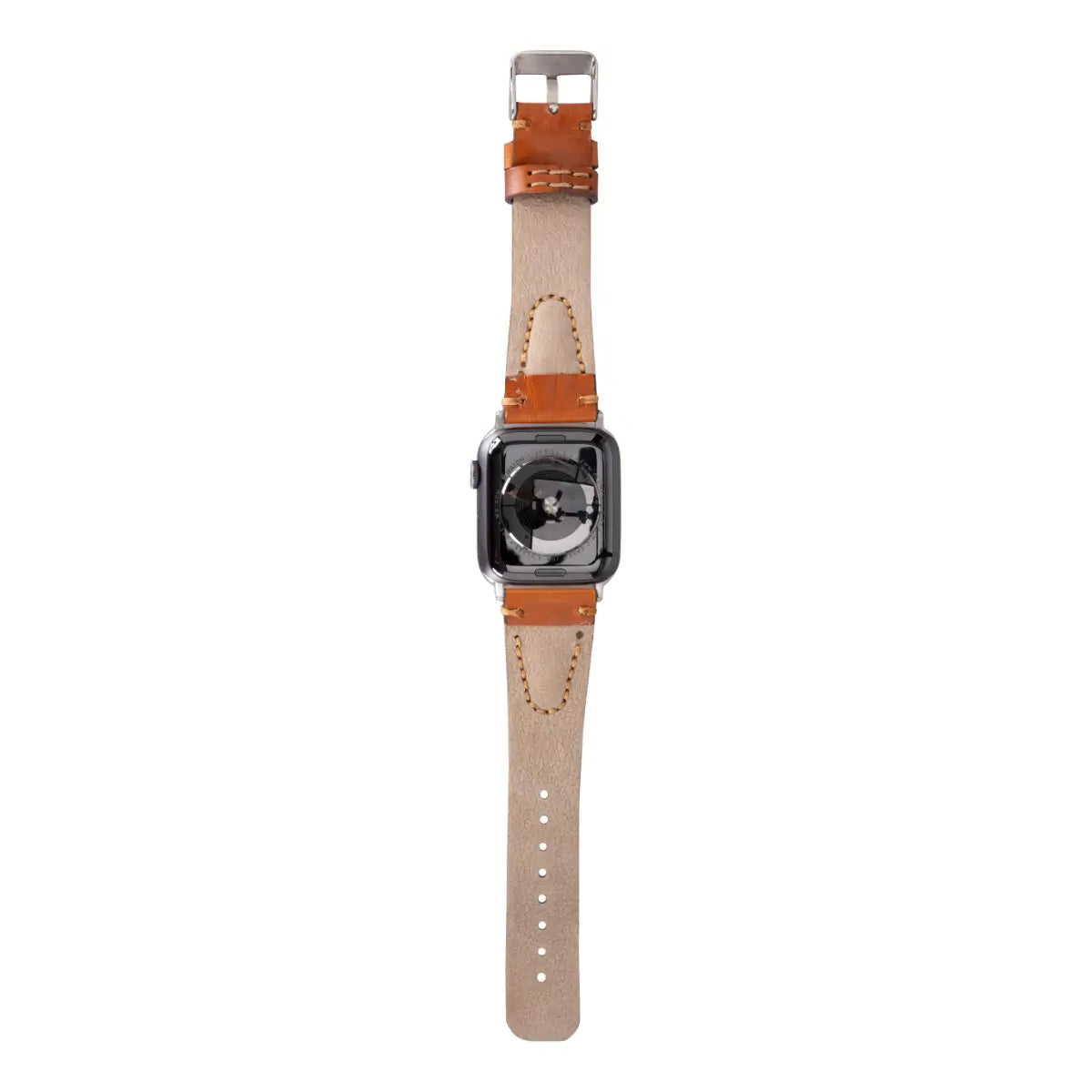 Premium Brown Leather Sport Band for Apple Watch - Avila Series - Durable & Stylish for Workouts, Running & Everyday Wear