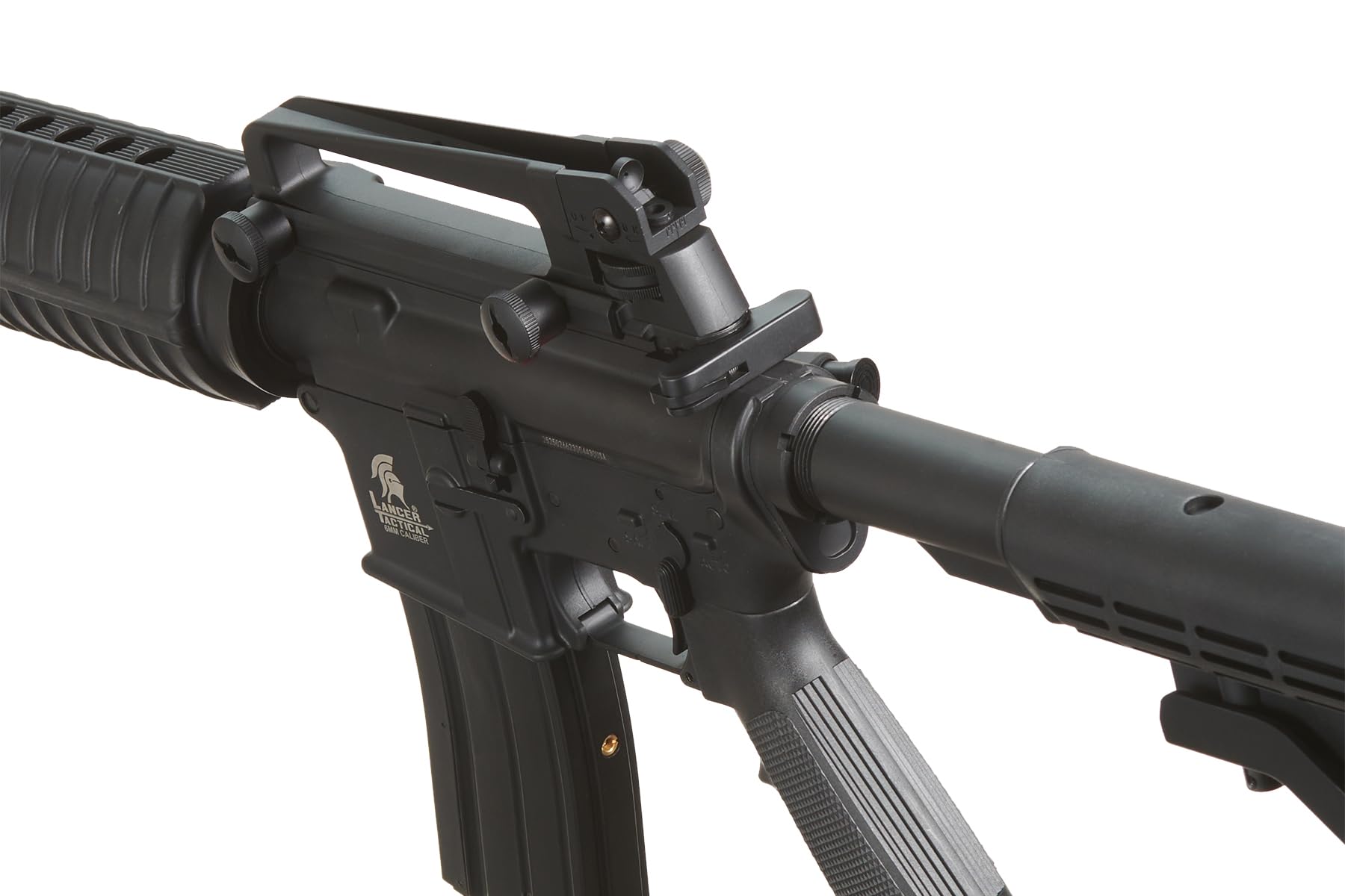 Lancer Tactical M4A1 Gas Blowback Airsoft Rifle - Full Metal RIS Rail System & Carbine Style | Perfect for MilSim, Tactical Training & Competitive Airsoft Games