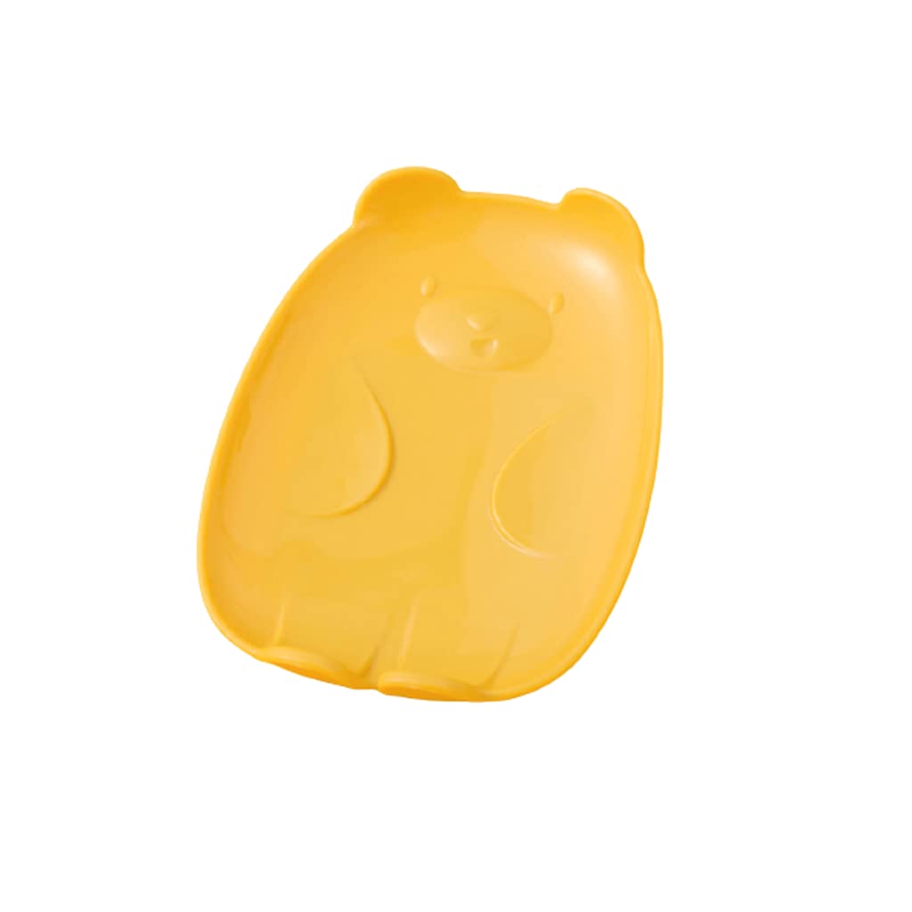 Cute Cartoon Soap Dish - Multifunctional PP Plastic Soap Holder with Non-Slip Silicone Strip, Drainage Design for Bathroom, Kitchen Sink & Shower Storage - Perfect for Home, Hotel and Travel Use