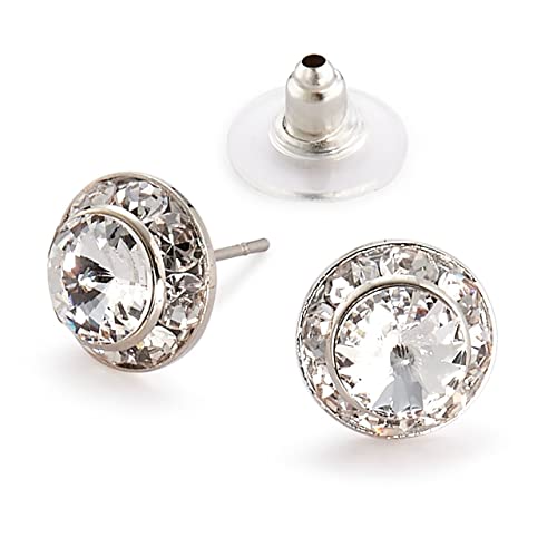 11mm Crystal Clear Pierced