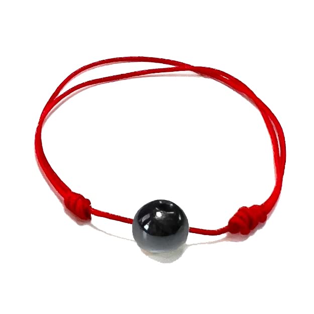 Original Hematite Adjustable Red String Bracelet for Men & Women - Protection & Healing Crystal Jewelry - Perfect for Meditation, Yoga & Positive Energy