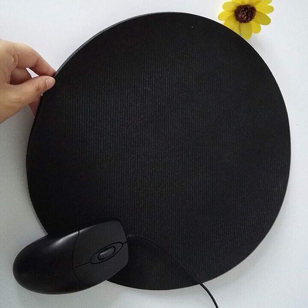 Premium Black Gold Marble Mouse Pad - Non-Slip Rubber Base for Office & Gaming | Custom Round Desk Accessory for Computer & Laptop | Perfect for Workstations, Home Offices & Gaming Setups