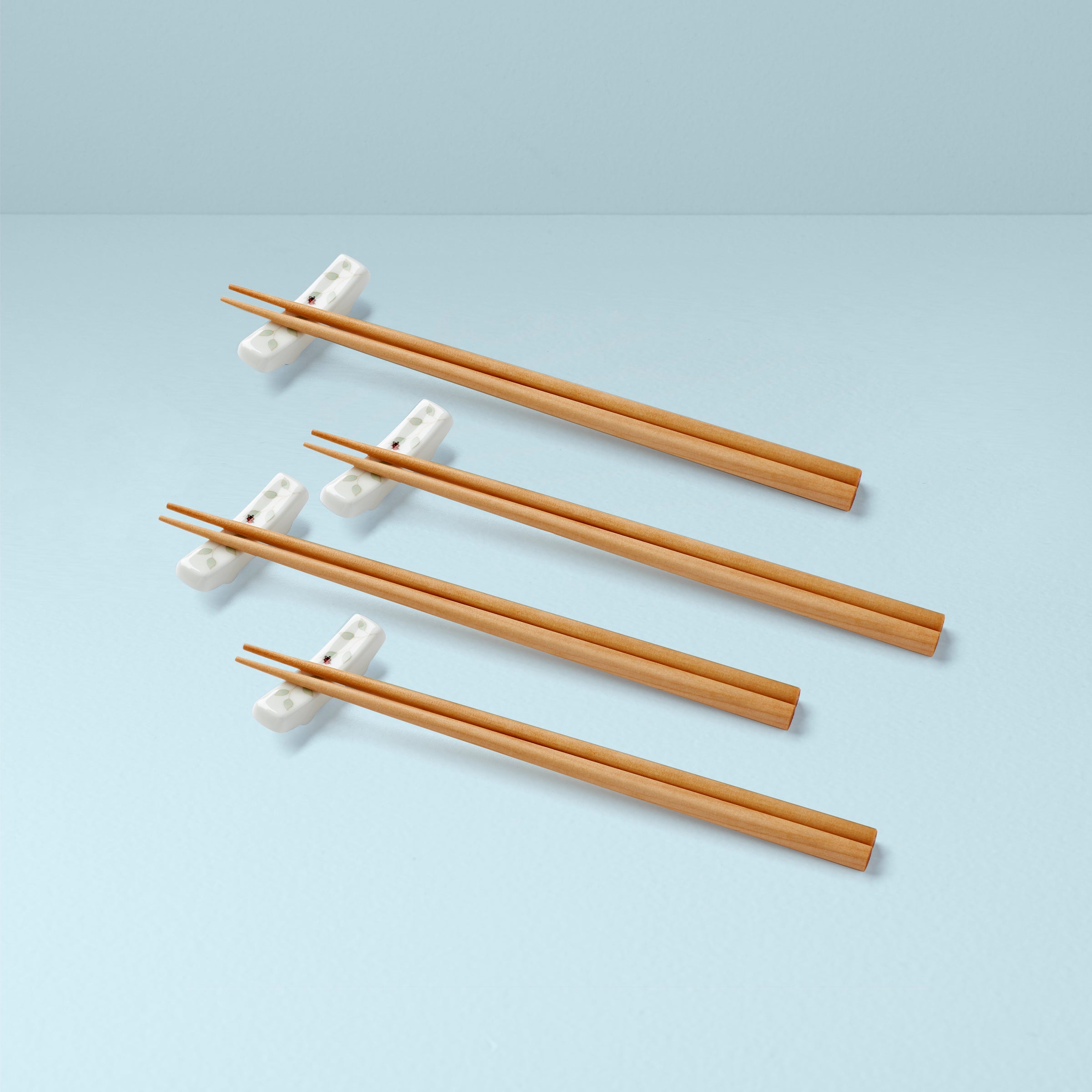 Butterfly Meadow Chopsticks Set with Stand - Elegant Asian Dining Utensils for Sushi, Ramen, and Home Decor