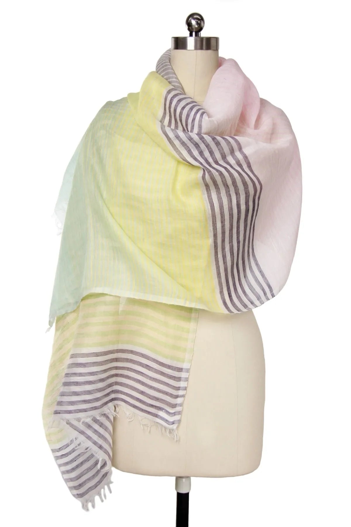 Zebra Print Spring Scarf - Lightweight Striped Fashion Accessory for Women - Perfect for Casual Outfits, Office Wear & Travel