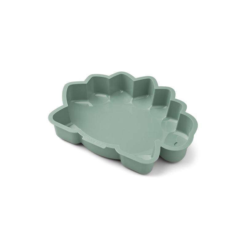 LIEWOOD Amory Non-Stick Silicone Cake Pan - Dinosaur & Peppermint Design for Baking Cakes, Cupcakes, and Desserts - Perfect for Birthday Parties, Holidays, and DIY Home Baking