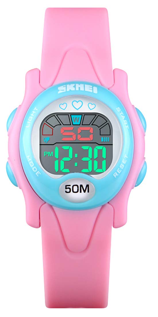 Waterproof LED Digital Sports Watch for Men & Women - Multifunction Electronic Watch with PU Strap - Perfect for Running, Swimming & Outdoor Activities