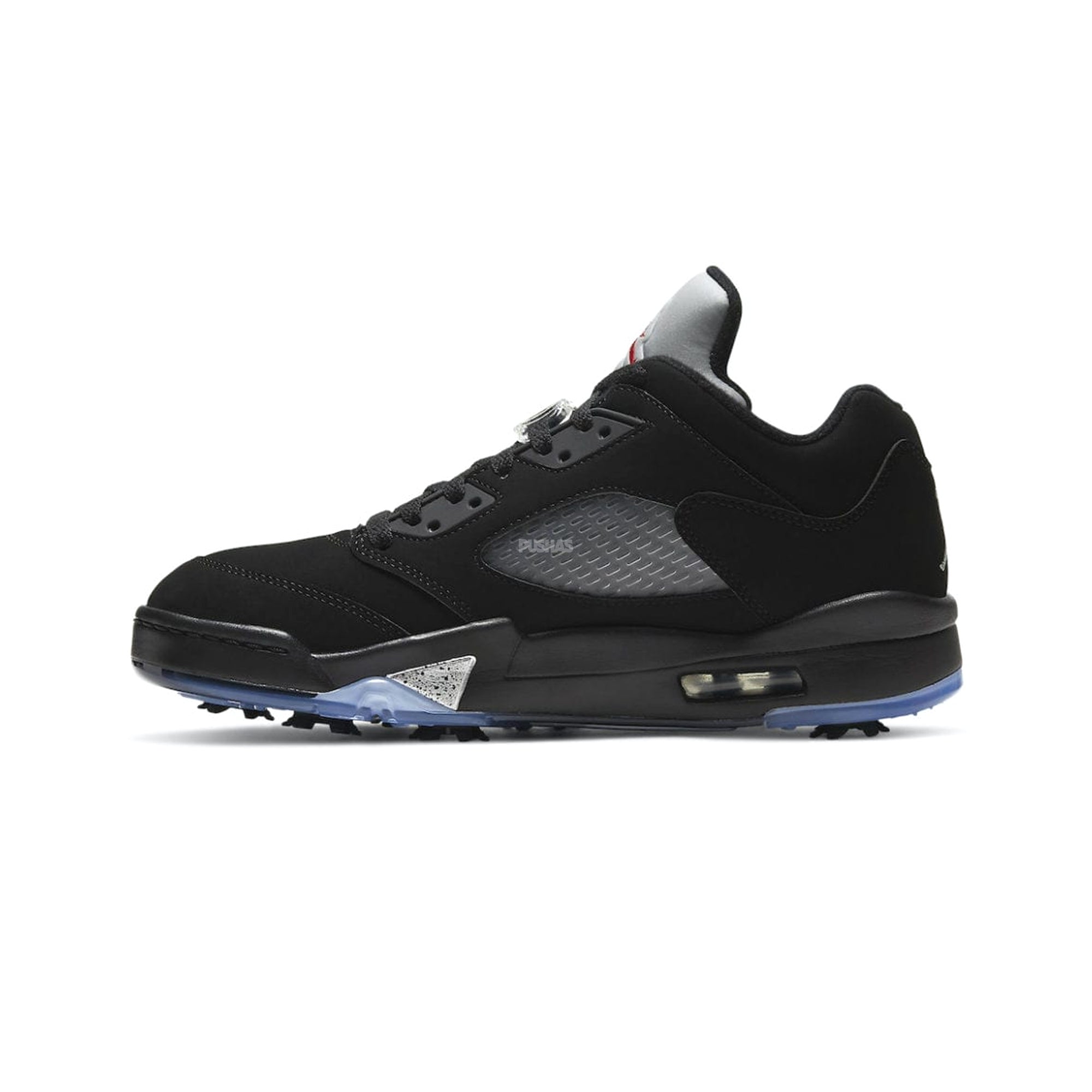 Air Jordan 5 Retro Low Golf Shoes 'Black Metallic' (2020) - Men's Basketball-Inspired Golf Sneakers for Comfort & Style on the Course
