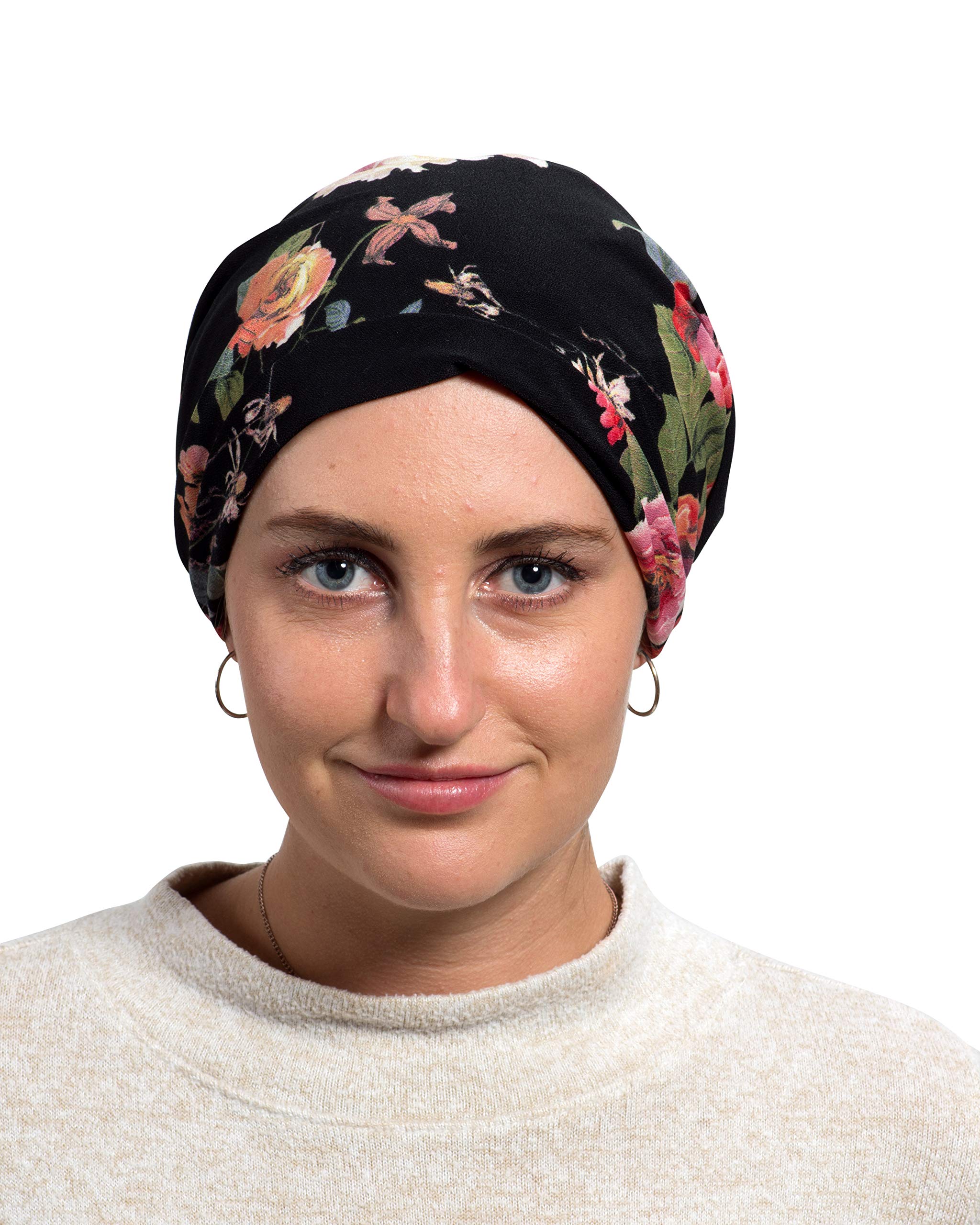 Women's Slouchy Baggy Chemotherapy Beanie - Soft & Comfortable Floral Batik Print Hat for Cancer Patients - Perfect for Hospital Visits, Cold Weather & Everyday Comfort