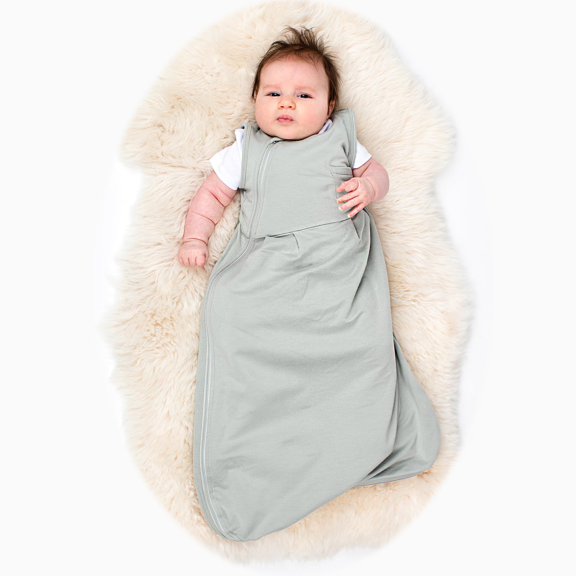 BLINKA BABY Sleep Sack - Soft Bamboo Cotton Wearable Blanket for Infants & Toddlers | Dual Temperature Zone 1.0 TOG Baby Sleeping Bag | Made in Canada | Perfect for Nursery, Daycare & Travel
