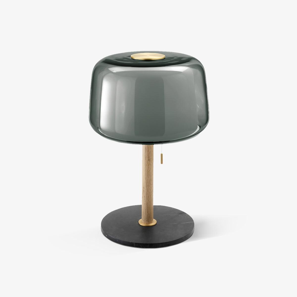 Mona Glass Table Lamp - Modern & Elegant LED Bedside Lamp for Living Room, Bedroom, Office - Perfect for Reading, Decor & Ambient Lighting