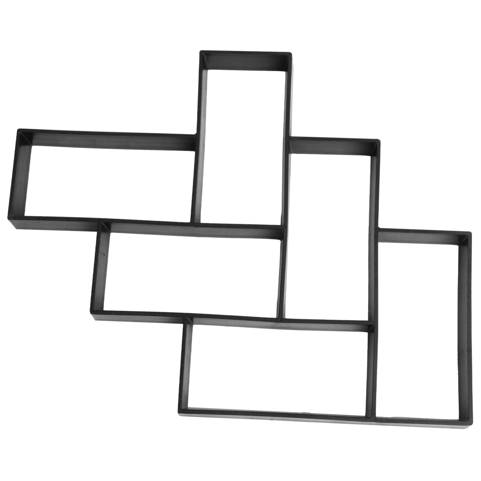 1pc DIY Plastic Concrete Paving Mold - Walk Maker for Lawn, Yard, Patio & Garden Decoration | Easy Stone Pathway & Floor Moulding Solution | Perfect for Outdoor Landscaping Projects