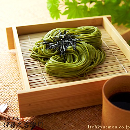 Ito Kuemon Uji Matcha Soba Noodles - Premium Japanese Green Tea Buckwheat Noodles (200g x 15 Bags) - Authentic Gift Box for 2 Servings - Perfect for Japanese Cuisine, Healthy Meals & Gourmet Gifts