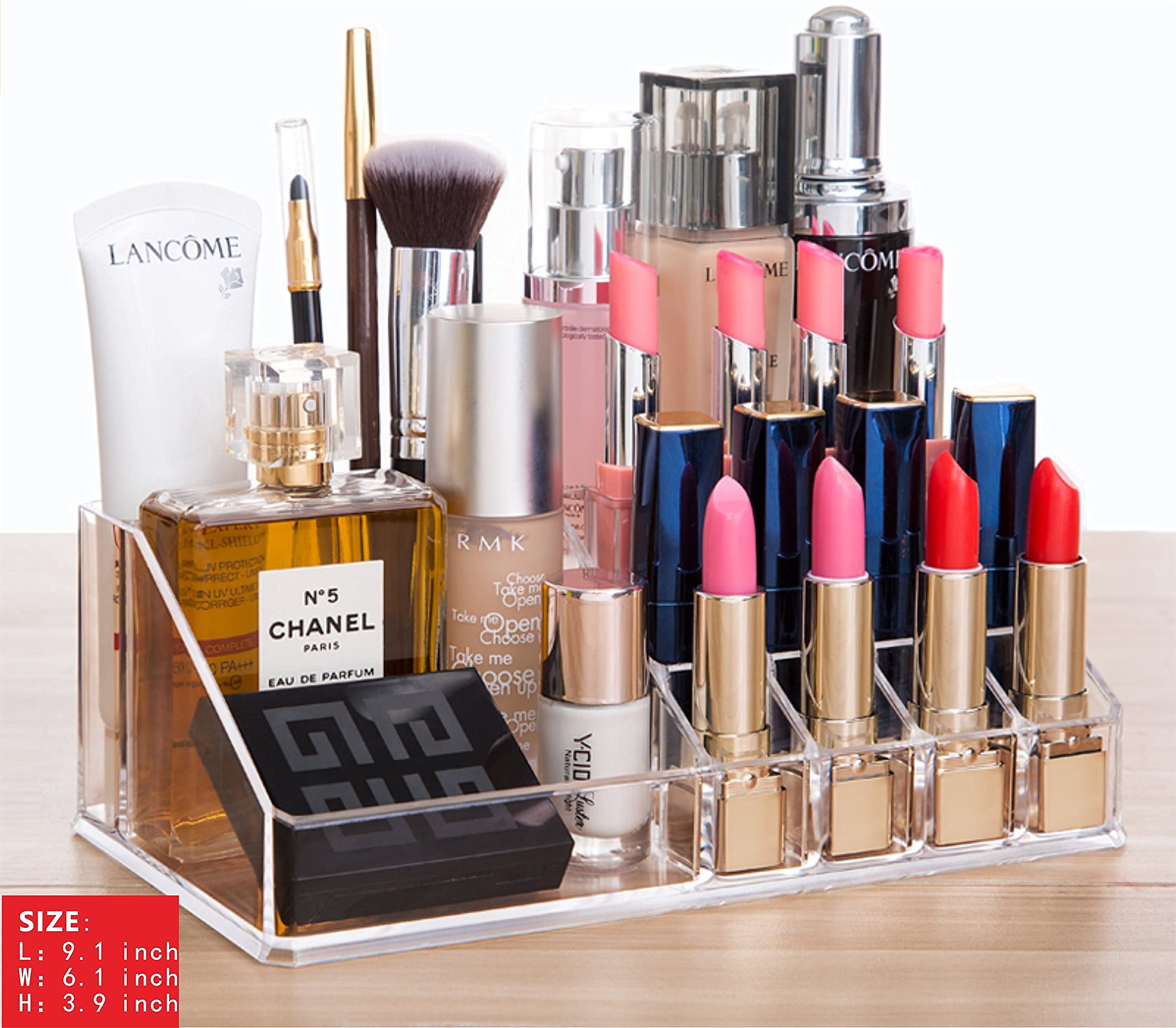 3-Pack Clear Acrylic Makeup Organizer with 7 Stackable Drawers - Skincare, Jewelry & Hair Accessories Storage for Vanity, Bathroom & Bedroom - Perfect Beauty Desk Organizer for Cosmetics & Small Items
