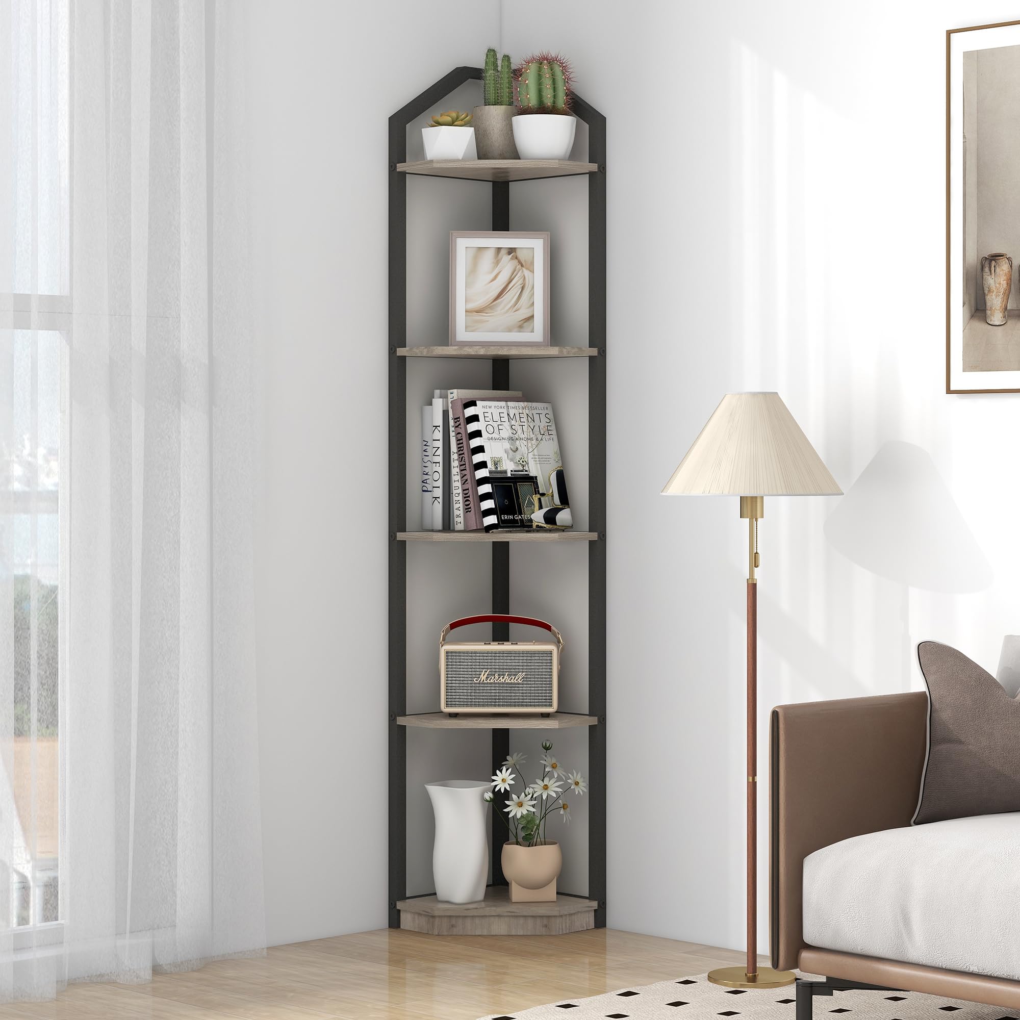 5-Tier Corner Shelf Stand - 70