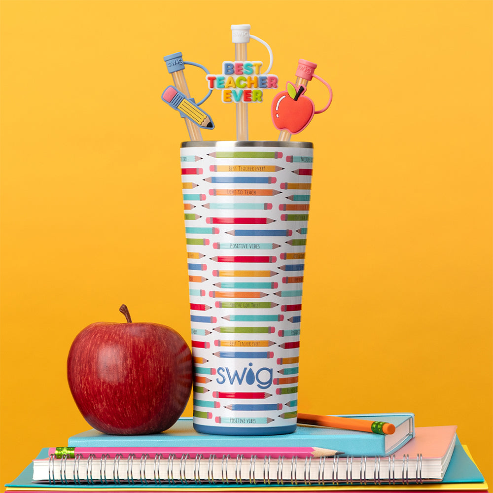 32oz Insulated Tumbler for Teachers - Leakproof Stainless Steel Travel Mug with Lid & Straw - Perfect for Classroom, Office, and Commuting