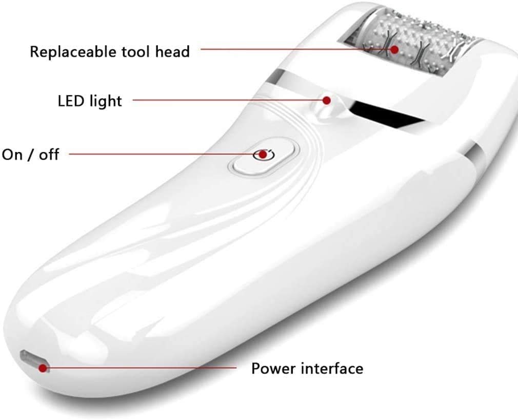 Electric Epilator for Women - 3-in-1 Hair Removal Device for Legs, Underarms & Bikini Area - Facial Hair Remover - Smooth Skin Care Kit (Black) - Perfect for Home Use & Travel Beauty Routine