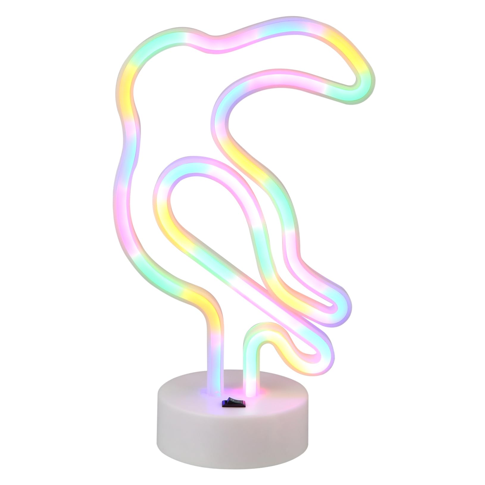 Angoily LED Neon Sign Night Light - Minimalist Toucan Desk Lamp with Warm White Glow for Bedroom, Living Room & Office Decor | Perfect for Romantic Ambiance, Gifts & Party Lighting