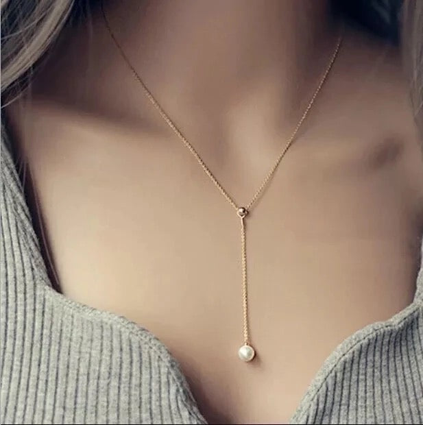 Elegant Freshwater Pearl Drop Pendant Necklace for Women | Classic Jewelry Gift for Her | Perfect for Weddings, Anniversaries & Special Occasions