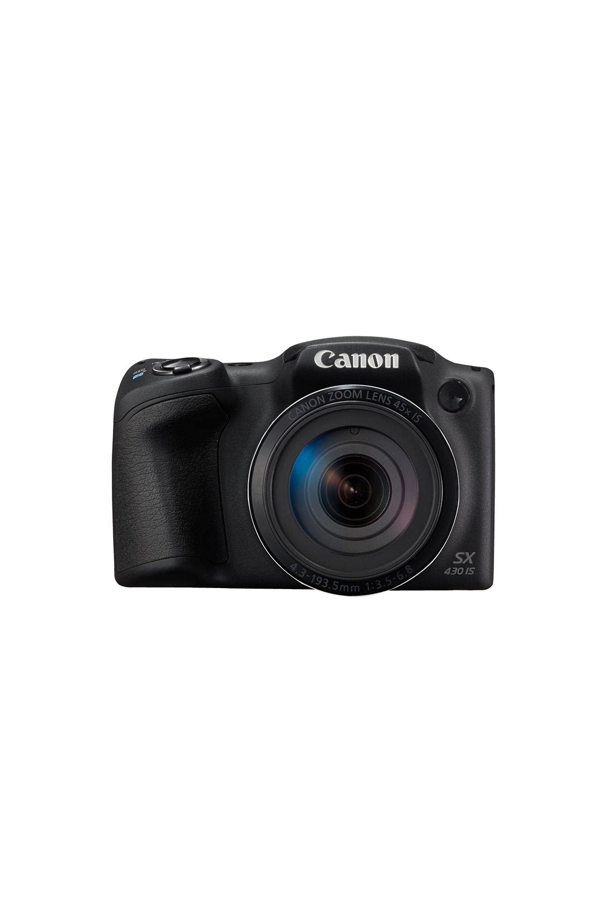 Canon PowerShot SX430 IS 20MP Digital Camera with 45x Optical Zoom - Black (Renewed) | Compact Point & Shoot for Travel, Vlogging & Everyday Photography