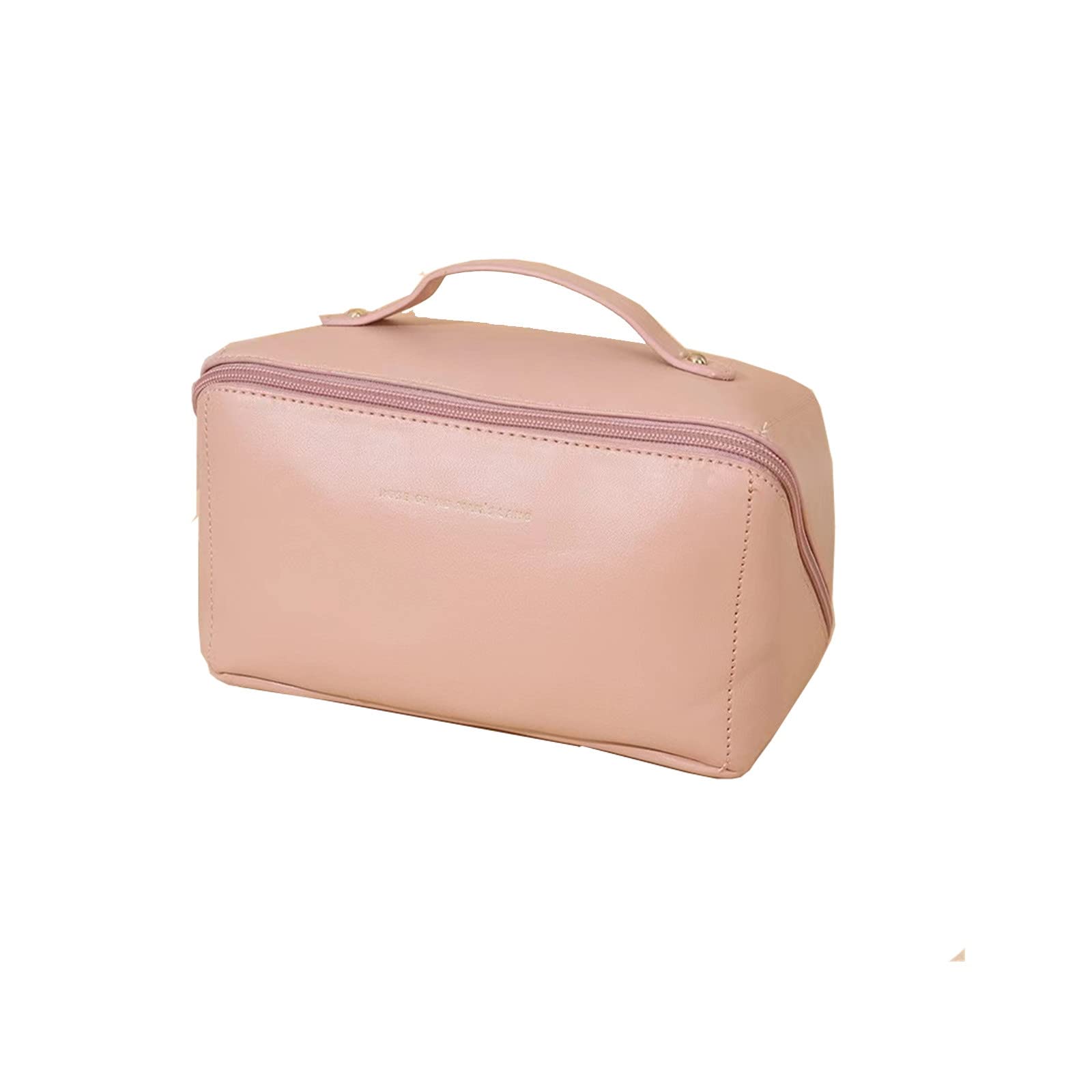 Xirlzhed Large Capacity Waterproof Makeup Bag for Travel - Portable Cosmetic Organizer with Multiple Pockets, Perfect for Toiletries, Cosmetics & Skincare Storage (Ideal for Vacation, Gym, Business Trips)