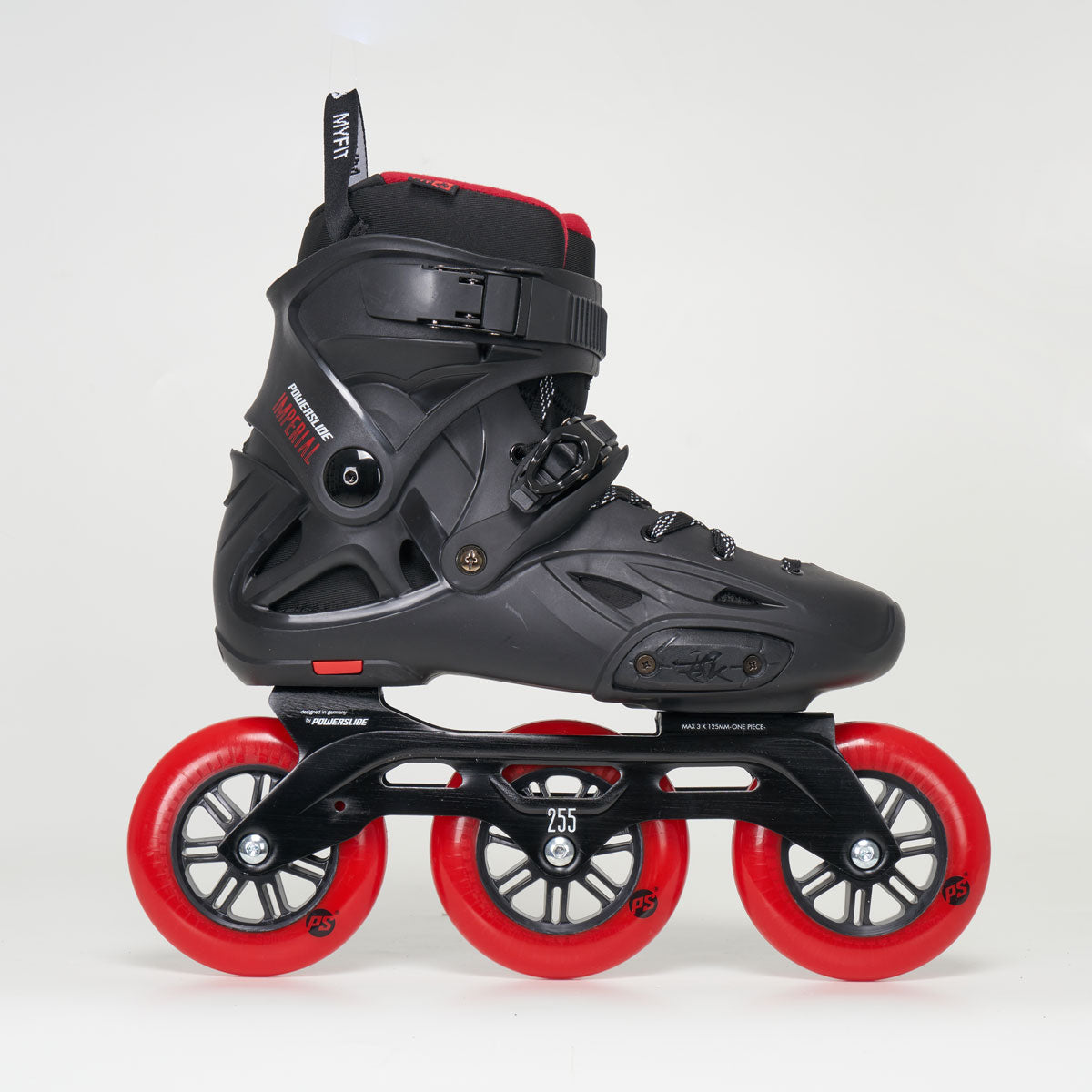Powerslide Imperial 110 Inline Skates for Men & Women - Black/Red - High Performance Rollerblades for Fitness, Speed Skating & Outdoor Sports