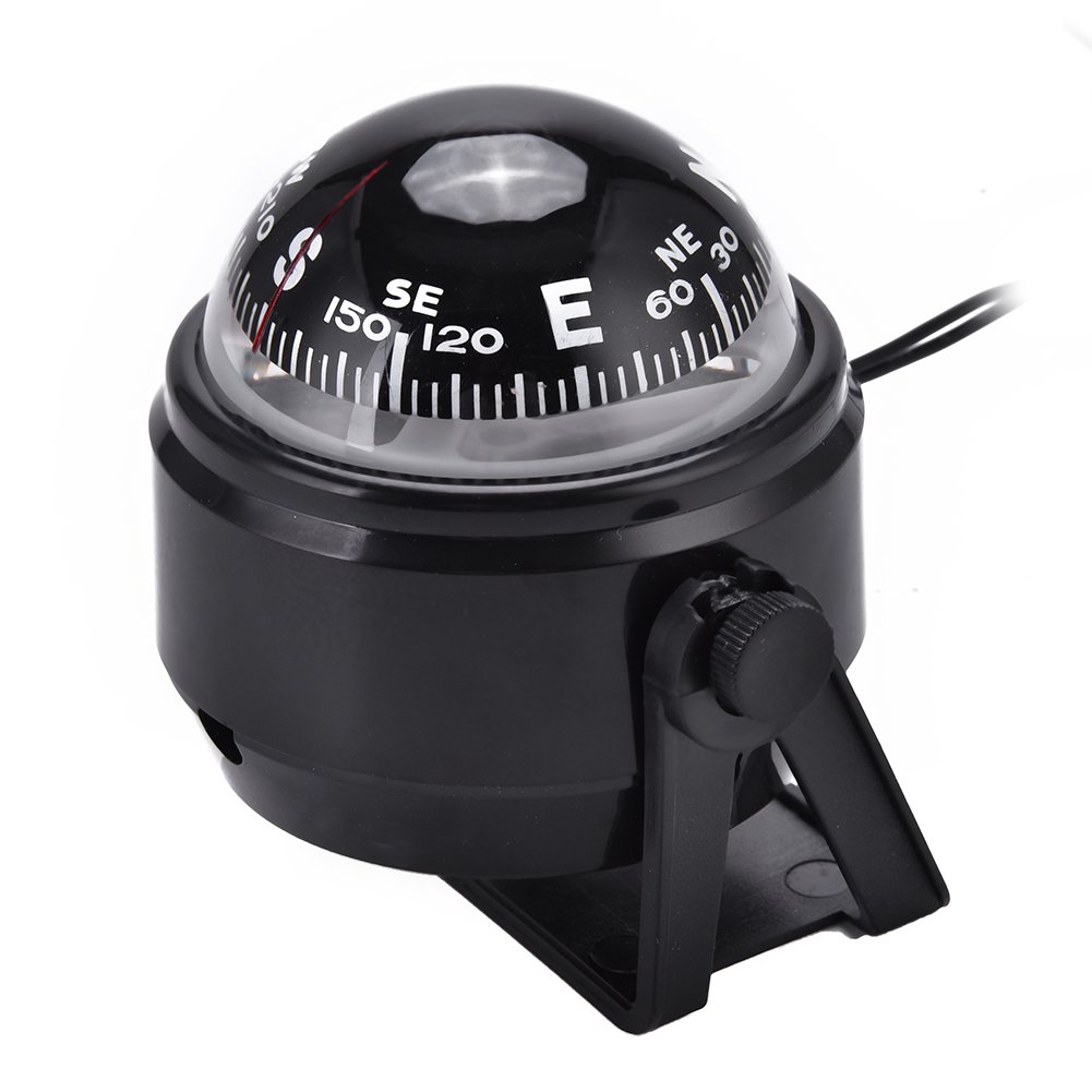 **Boat Compass - High Precision LED Military Digital Magnetic Compass for Marine, Boating & Car Navigation - Perfect for Outdoor Adventures, Hiking & Emergency Survival Kits**