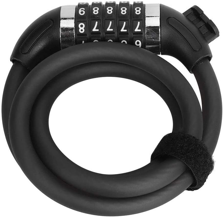 UPPVTE 5-Digit Combination Bike Lock - Heavy Duty Anti-Theft Security Bicycle Lock for Electric Bikes, Mountain Bikes & Road Bikes - Secure Your Bike at Home, Work or Outdoor Adventures