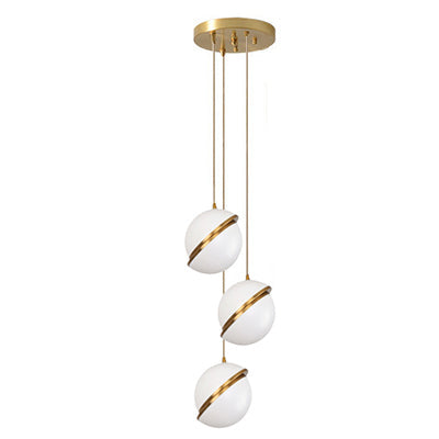 Modern White Glass Ball Bubble LED Pendant Lights - Elegant Dining Room & Kitchen Island Lighting Fixture for Home Decor