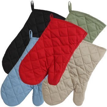 5-Pack Cotton Oven Mitts Set - Heat Resistant Kitchen Gloves for Baking & Cooking - Soft Home Textile Collection for Kitchen Safety & Cooking Essentials