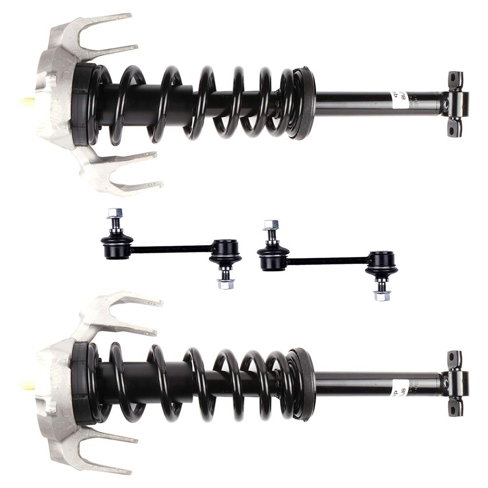OCPTY Front Strut Spring Assembly & Stabilizer Bar Link Suspension Kit - Compatible with 2003-2007 Cadillac CTS (Set of 4) | Improves Ride Comfort & Handling for Daily Driving & Performance Upgrades