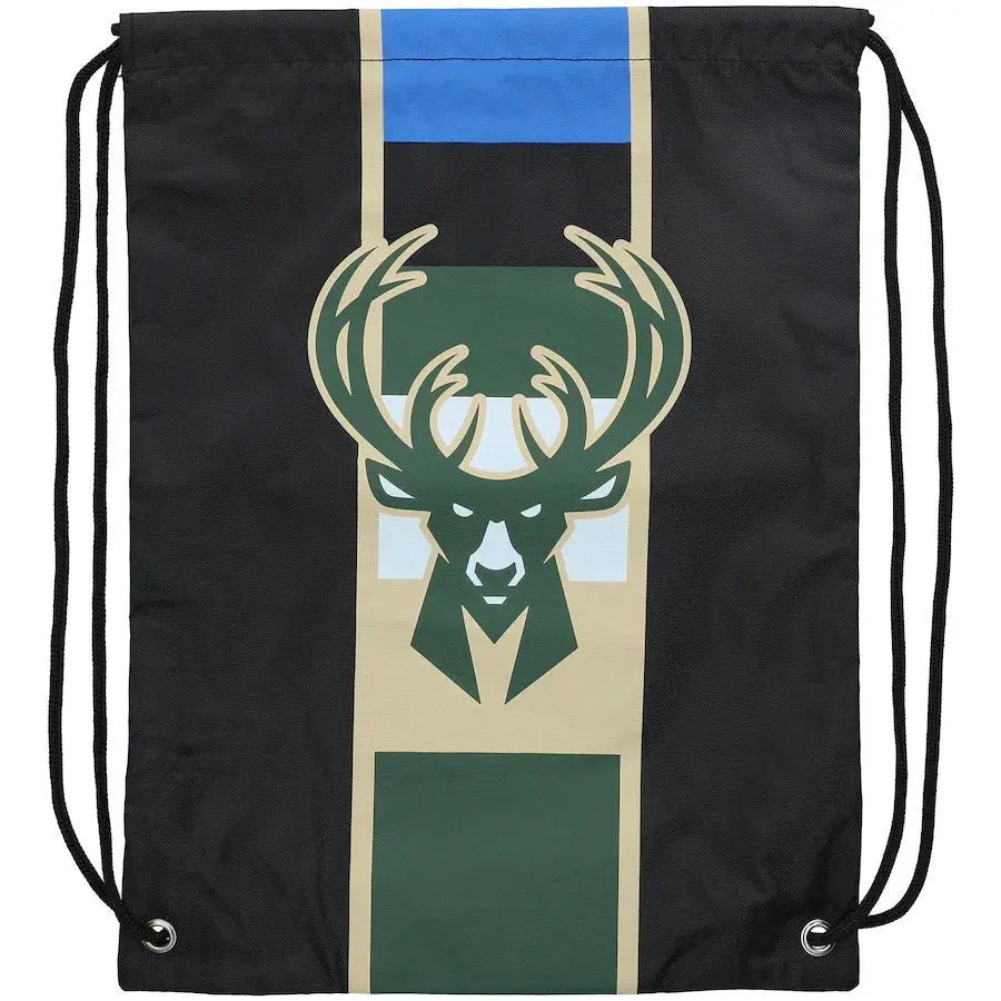 Milwaukee Bucks Official NBA Team Logo Drawstring Backpack for Men & Women - Gym, School, Travel & Game Day Essentials