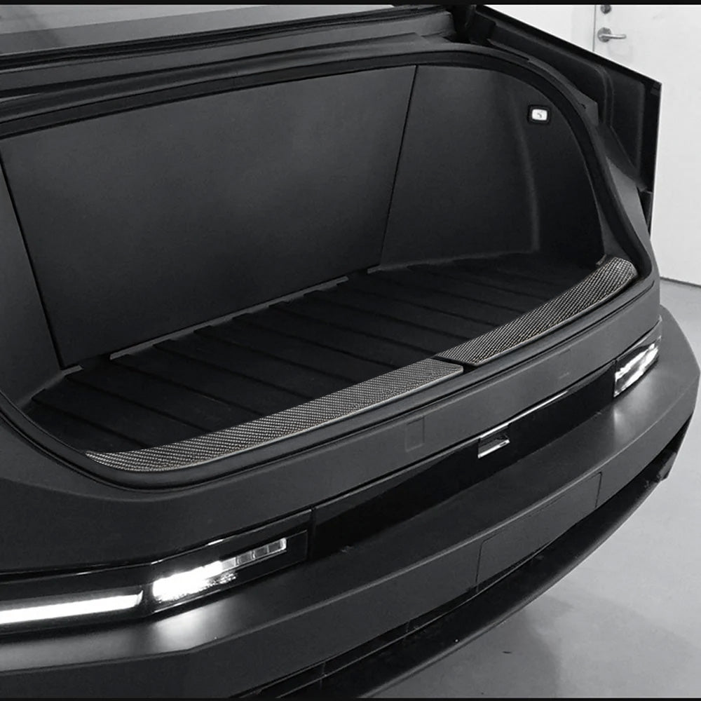 Premium Real Carbon Fiber Frunk Sill Overlay for Tesla Cybertruck - High Gloss or Matte Finish | Durable Protection & Stylish Upgrade for Your EV Truck