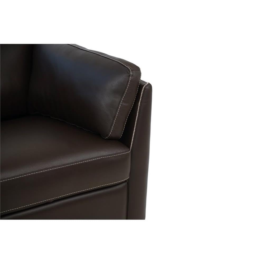 Premium Acme Matias Genuine Leather Sofa in Rich Chocolate Brown - Luxurious Living Room Furniture for Modern Homes & Apartments