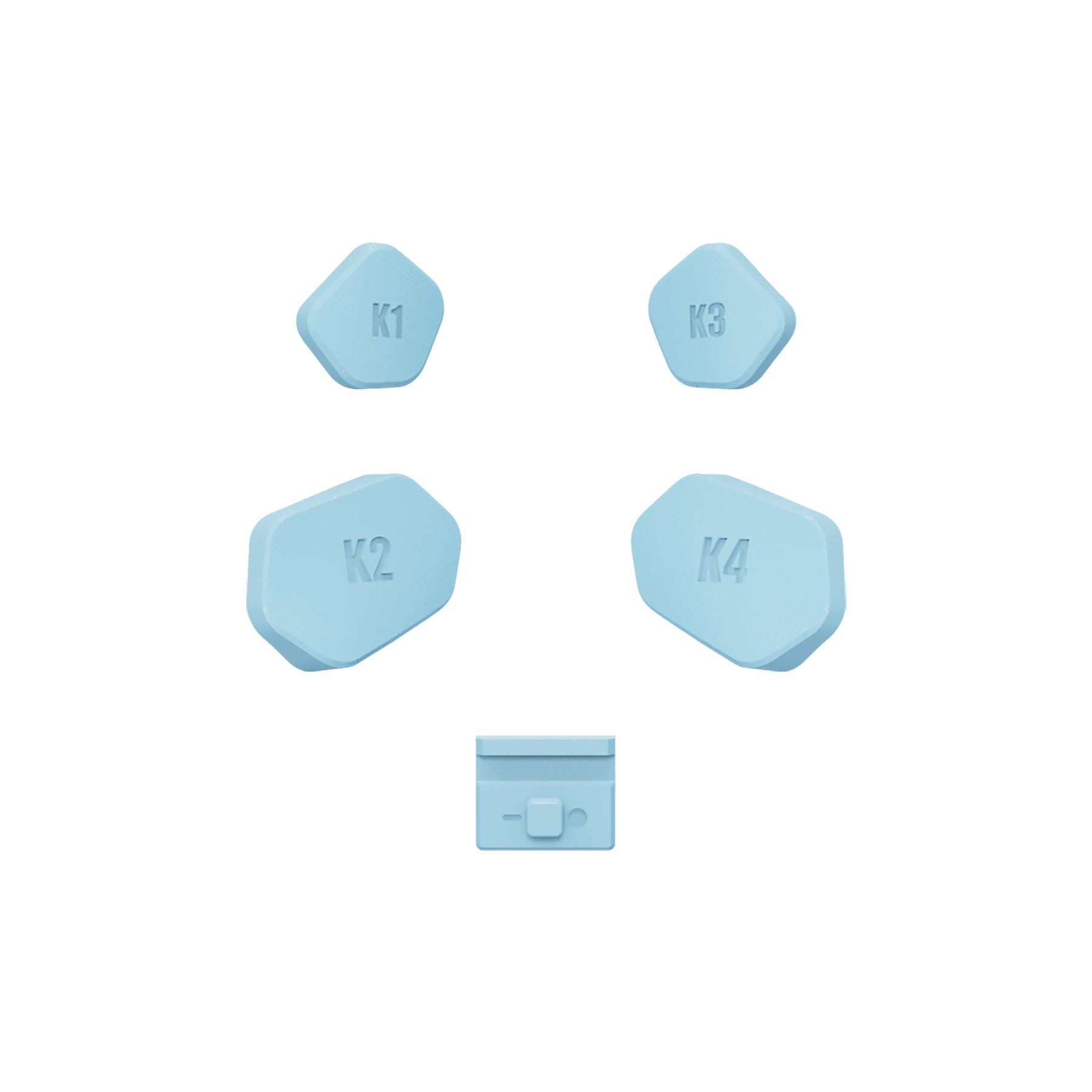 eXtremeRate Redesigned K1 K2 K3 K4 Back Buttons & Paddles with Toggle Switch - Compatible with Xbox Series X/S Controller (Heaven Blue) - Perfect for Gaming, Custom Controls & Competitive Play