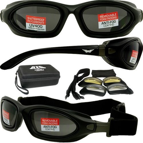 Global Vision RTG Polarized Sunglasses Kit - UV Protection, Anti-Glare for Outdoor Sports, Driving & Travel
