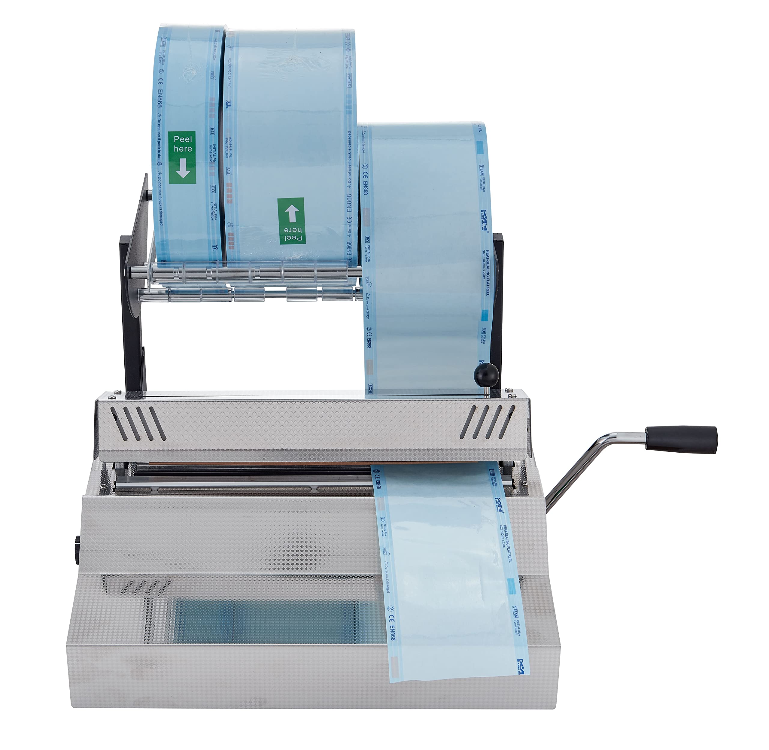 Professional Stainless Steel Dental Sealing Machine for Sterilization Bags - Heat Sealer for Dental Tools & Medical Equipment Packaging - Ideal for Clinics, Hospitals & Laboratories
