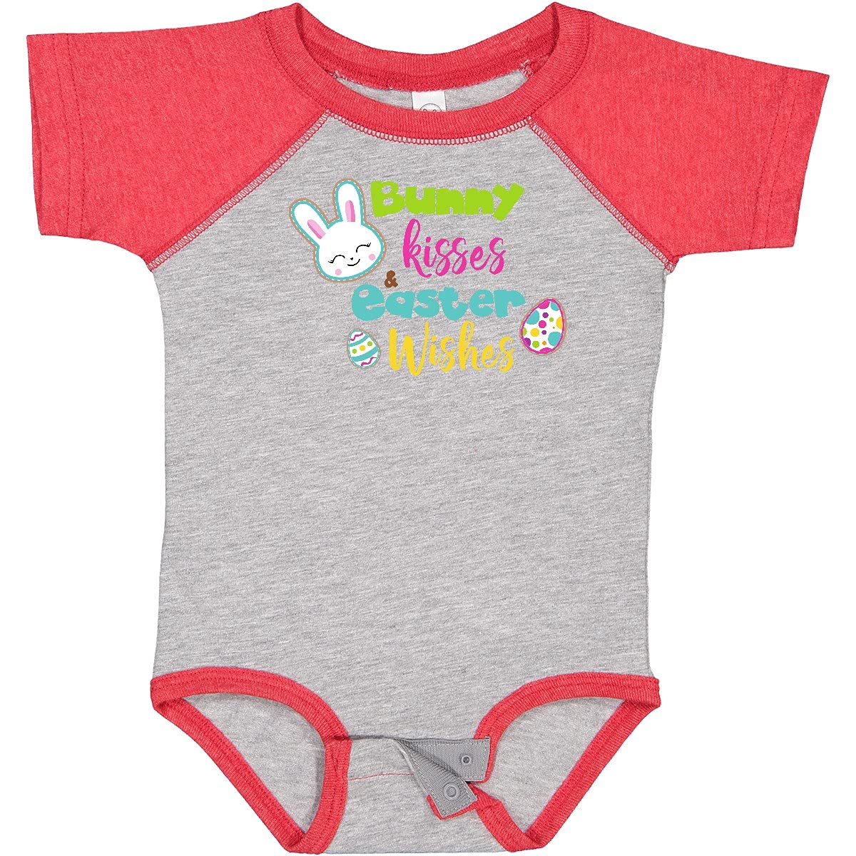 Easter Bunny Kisses Baby Bodysuit - Cute Easter Egg Outfit