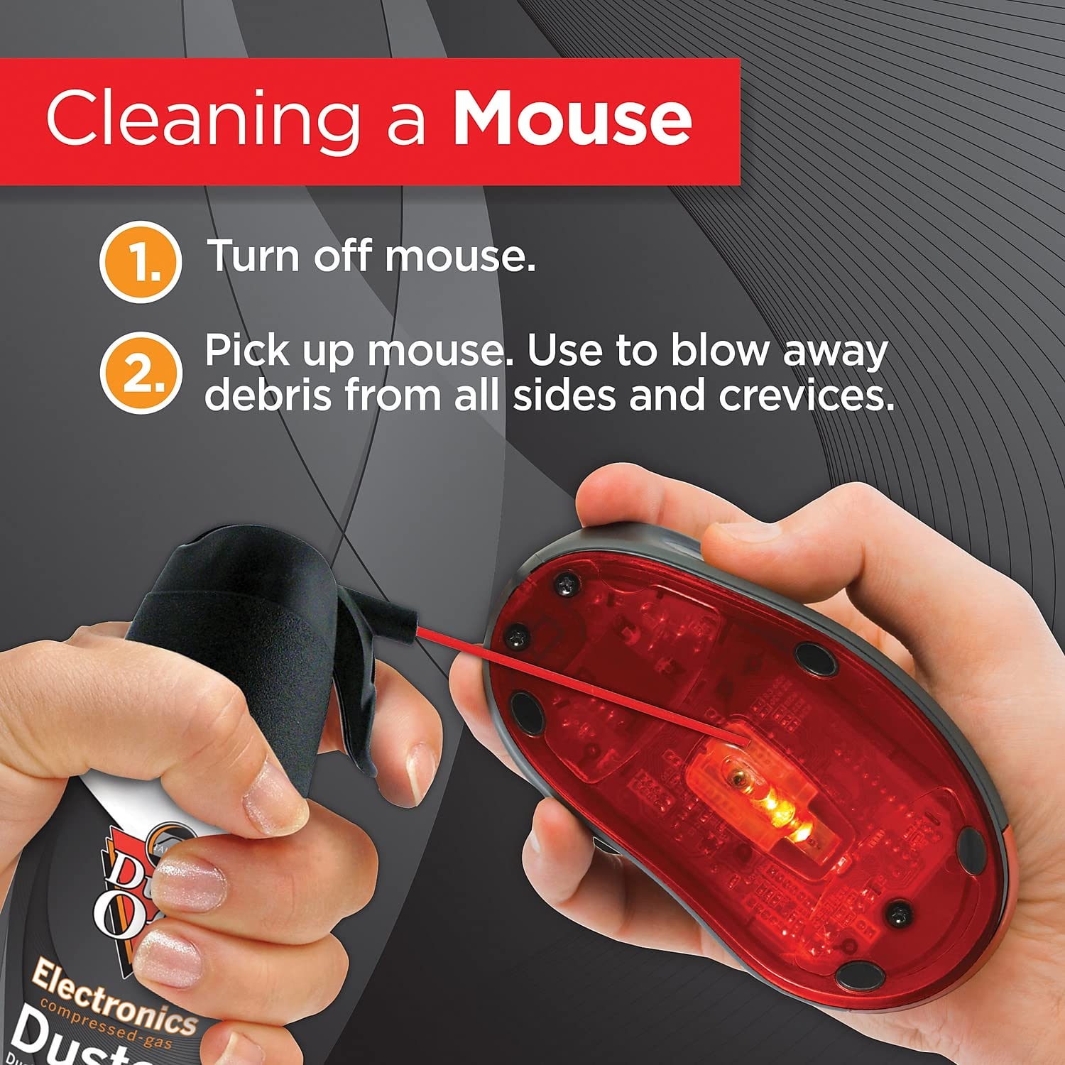 Dust-Off DPSJC Disposable Compressed Gas Duster - 3.5 oz Can for Electronics, Keyboards & Computer Cleaning | Safe & Effective Dust Removal Tool